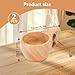 2pcs Wooden Camping Mug, Kuksa Wood Camp Mug with Leather Lanyard Nordic Style Wood Drinking Cup Portable Hiking Tableware