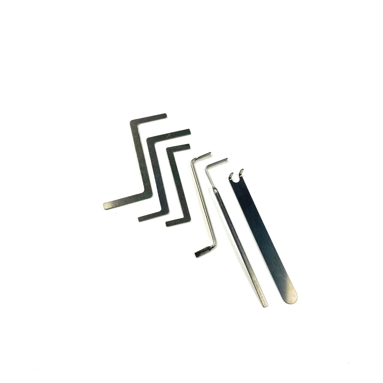 TPM Go Lock Pick Tensioner Locksmith Crowbar Set with 1pcs Car Pick Tension Tool Push Rod Kit for Opening (6PCS)