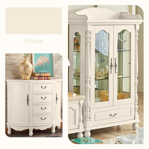 Jungarian Furniture Paint 32oz - Water-based & Low Odor No Sanding One-Step Paint - Matte Finish Indoor Outdoor Wood Paint for Cabinets, Doors, Tables and Dressers, Cream — view 2