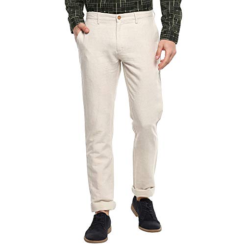 Image of blackberrys Mens 4 Pocket Solid Trousers