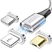 Produktbild ZIIXII 3 in 1 Magnetisch USB Kabel Nylon [1M/3.3FT] Magnet Multi USB Ladekabel Magnetic Datenkabel Schnellladekabel für Phone 12 Mini SE, Samsung Galaxy S20 S10 S7 A50, Xiaomi, Honor, Sony