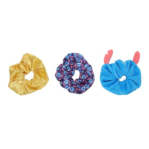 Disney Stitch Lot de 3 chouchous élastiques pour cheveux Disney