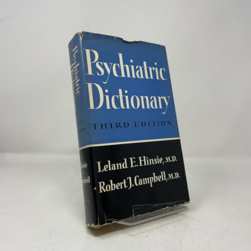 Psychiatric Dictionary [German] B0000CKMMA Book Cover