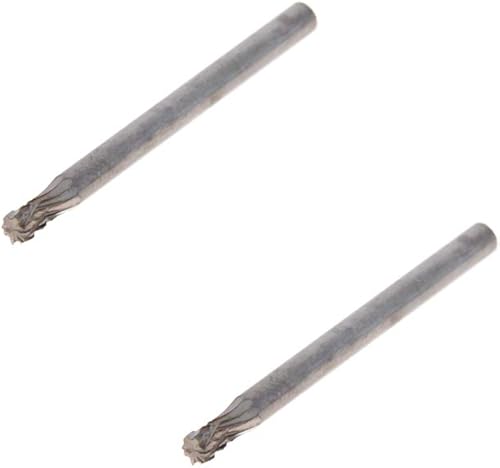 Utoolmart Limas rotativas de carburo de tungsteno de 0.118 in, vástago de 0.118 in, herramienta de rebabas rotativas de forma cilíndrica dentada de