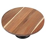 Homoyoyo Tortenständer Aus Akazienholz Servierständer Für Desserts Party Und Hochzeitsausstattung Holzplatte Für Snacks Und Gebäck Stabiler Und Vielseitiger Präsentationsständer