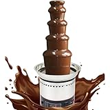 HEYVGO Chocolate Fondue Fountain Set, 4/5/6/7-Tier Chocolate Melting Foundue Set for Chocolate, Butter, Candy(5 Tiers)