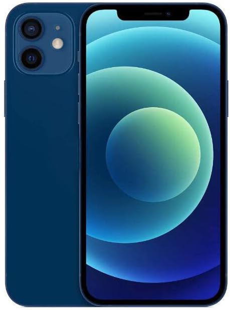 Original Back Glass Replacement for iPhone 12 All Carriers with Pre-Installed Adhesive and Repair iPhone 12 Tool (Blue)
