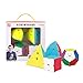 Produktbild OJIN Cube Bundle Megaminx & Skewb & Megamorphix & Pyramid Bright Cube Stickerless-Set mit Geschenkverpackung + Vier Cube-Stative