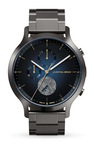 Preisvergleich Produktbild Lilienthal Berlin, Chronograph Meteorite III mit Armband Metal Anthracite