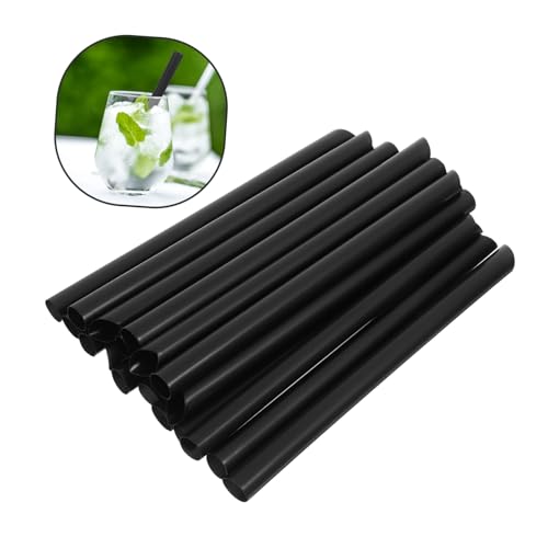 Unomor 1000pcs Pitillos Desechables Plástico Negro 16cm miniatura 7
