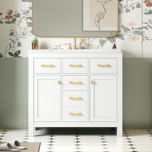 Merax 36" Bathroom Vanity with Sink, Freestanding Modern Bathroom...