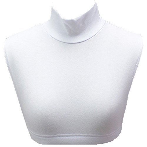 TeemallWomen's Fake Turtleneck Half Top Mock Blouse Dickey Collar Neck Warmer (White)