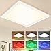 Aimosen Plafoniera LED Soffitto, RGB Dimmerabile Pannello Luminoso Lampada 30x30cm con Telecomando, 8 Colori e 3000K Luce per Soggiorno, Camera da Letto, Bagno, Cucina
