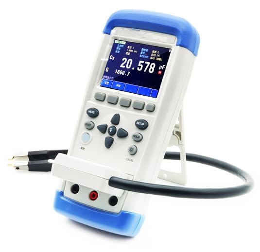 Digital LCR Tester for Resistance Capacitance Inductance with Test Parameter L C R Z Measurement Frequency 100Hz 120Hz 1kHz 10kHz Accuracy 0.2% Source Resistance 100Ω Display Reader 49999