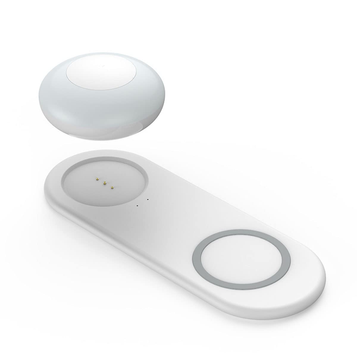 Lampka nocna LED funkcją bezprzewodowego ładowania, lampa stołowa 5 W Touch Ściemniane ładowanie USB, magnetyczna lampka nocna/oddzielna, poziom jasności 3, 3000 K ciepła biel sypialni Salon Biuro