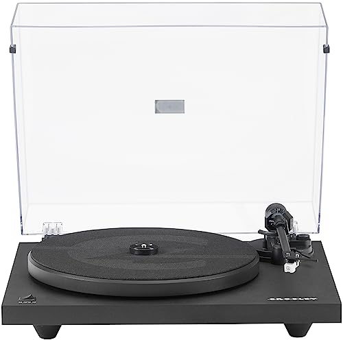 Crosley C6B-BK Belt-Drive Bluetooth Turntable Record Player with Adjustable Tone Arm, Black