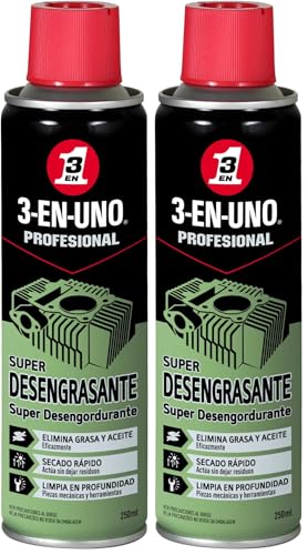 3-EN-UNO Profesional - Super Desengrasante en Spray- 250 ml (Paquete de 2)
