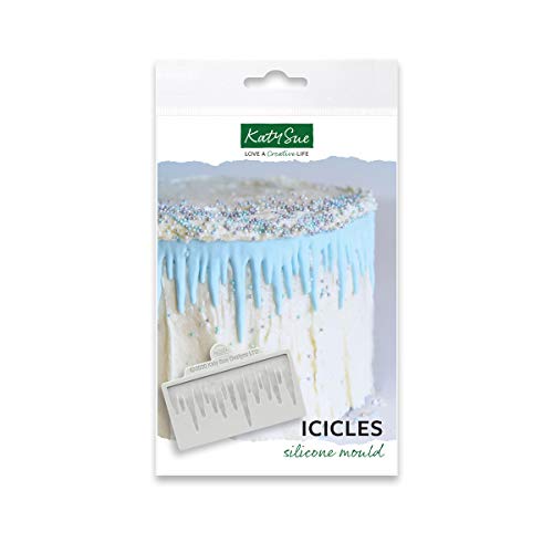 Katy Sue Designs Mould Icicles-Molde de silicona, Gris