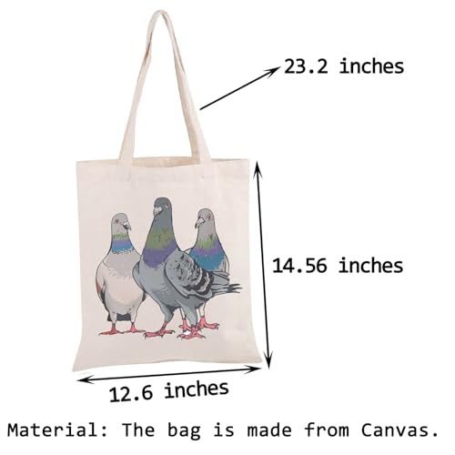 Bolso tote PWHAOO Three Pigeons para mujer miniatura 3