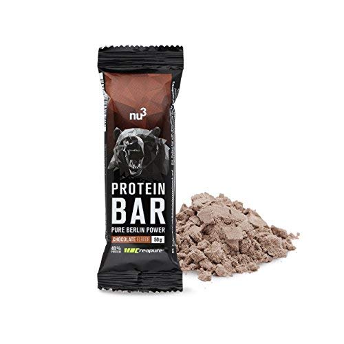  nu3 Barres Protéinées au Chocolat - 12 x 50g -...