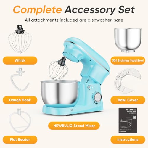 Image of NEWBULIG Stand Mixer 4.2QT, Kitchen Electric Mixers Alternative