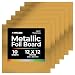 Hygloss Products Metallic Foil Board Sheets - 12 x 12 Inches - Gold, 10 Pack
