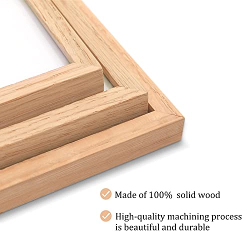 Atobart 8X10 Oak Solid Wood Picture Frames Set Of 2, Natural Wood Color Photo Frames With High Definition Real Glass For Wall Mounting Or Tabletop In Living Room, Bedroom, Gallery #TOP4