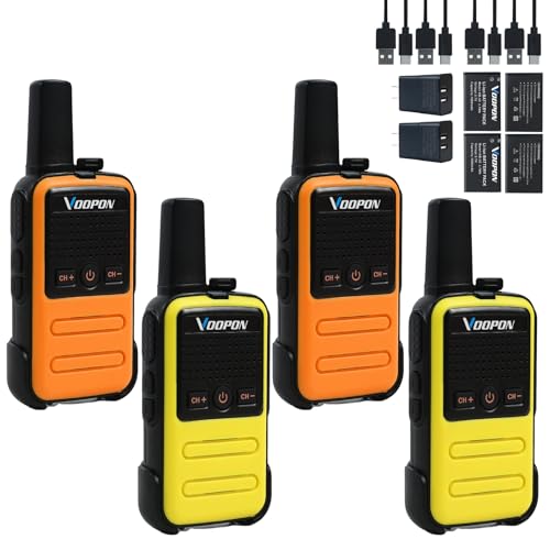 Voopon Rechargeable Mini Walkie Talkies C56TB for Adults Two Way