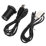 Acouto Cavo USB Maschio di Ricambio per 206 207 307 308 407 408 508 607 e C3 C4 C6 Rd43 RD45 Cavo da 1500 Mm USB 206 da 1500 Mm Rd43 Rd4 per Auto