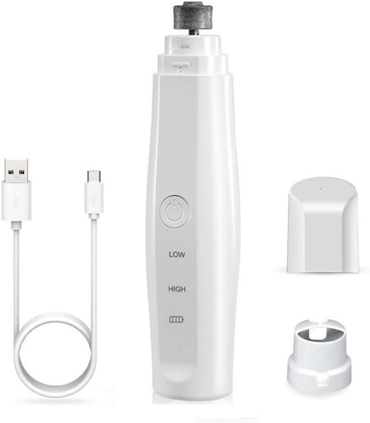 SGSG Electric Dog Nail Clippers for Large Breed Dogs Claw Care Smoothing Painless Safety Trimmer Cutter Pet Cat Nail Grinder Low Noise USB Charging and Energy Saving