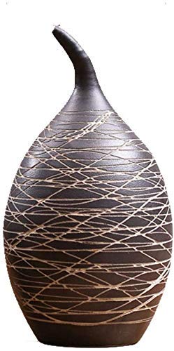 Vase en céramique artisanale ornement de table haut de gamme grès B