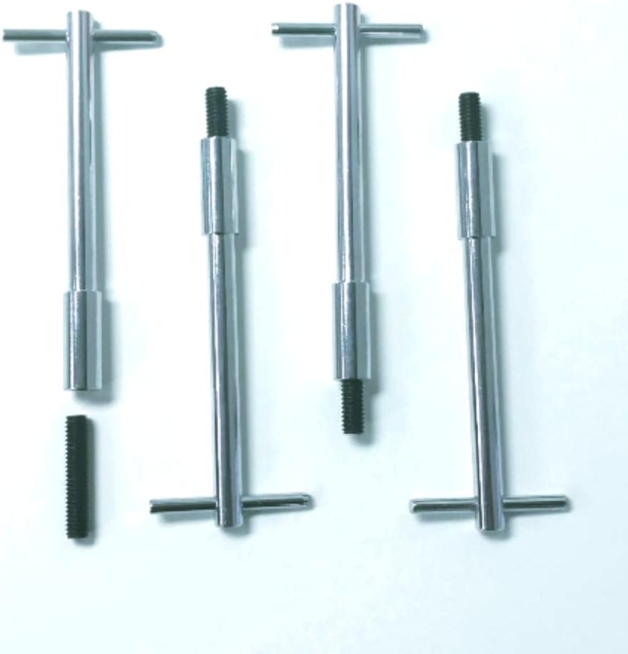 Pirate Mfg (4) Chrome Steel Valve Cover T-Bar Muscle Car V8 332 352 390 406 427 429-460