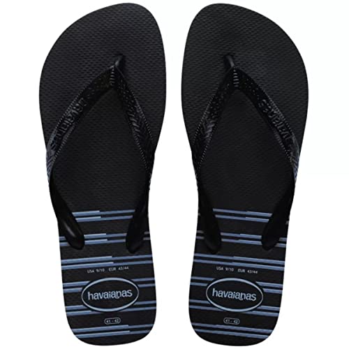 Sandalias Havaianas Top Basic Preto/Preto/Azul 35/36