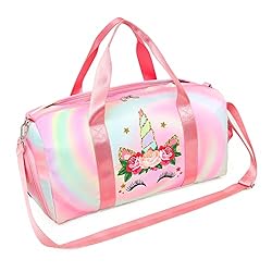 Duffle Bag Teen Girls Kids Cute Unicorn Gym Bag with Shoe Compartment and Wet Separation Sports Overnight Carry On Bag… Duffle Bag Teen Girls Kids Cute Unicorn Gym Bag with Shoe Compartment and Wet Separation Sports Overnight Carry On Bag…