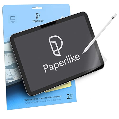 PaperLike 2.1 (2 Stück) für iPad 10,9" 10. Generation (2022) - Durchsichtiger, matter Bildschirmschutz zum Notizen machen und Zeichnen wie auf Papier Cover