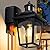 Slypadan Porch Lights with GFCI Outlet, Motion Sensor Outdoor Lights, Dusk to Dawn Exterior Light Fixture, 3 Lighting Modes Waterproof Aluminum Black Outside Wall Sconce for House, Front Door, Garage