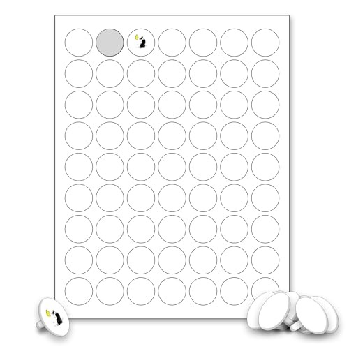 Dogleg Design Studio 63 Custom Golf Ball Marker (D.i.y.) - Quarter Sized Plastic Ball Markers &Amp; 1' Round Labels -Golf Essential For Tournaments, Scrambles, Charity Events Or As A Golf Gift
