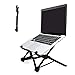 Laptop Ständer, APzek Notebook Ständer Faltbarer Tragbar Laptop Halterung Ergonomisch Kompakt Notebookständer Höhenverstellbar Belüftet Laptophalter für Mac, Dell, Surface & Acer (Schwarz)
