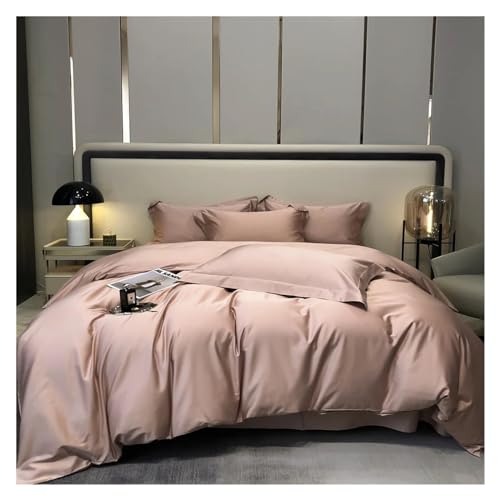 ZXGRfdefa Juego de Cama, Juegos de Cama algodón Egipcio, Ropa, sábanas Color sólido, Funda Almohada, nórdica Queen King(B,RU Europe)