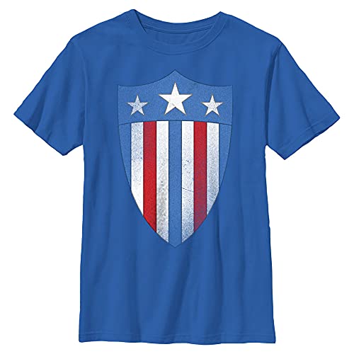 T-shirt Marvel Avengers Captain America haut bleu royal manches courtes garçon medium