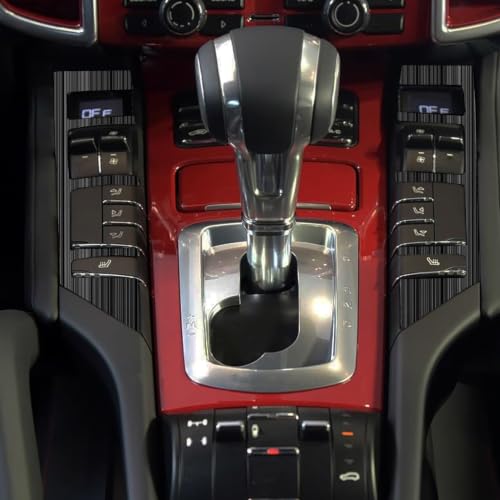Black Wood Grain Sticker Compatible with Porsche Cayenne(92A)2011-2017