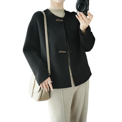 Veste cachemire femme double face un cocon de douceur noir