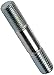 APDTY 786176 Double Ended Stud - 7/16-14 X 11/16 In. And 7/16-20 X 11/16 In.