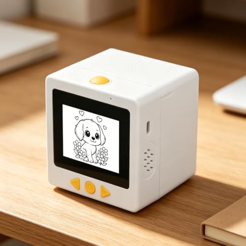 Hyuduo AI Smart Printer with Voice Control and 2.4 Inch IPS Screen Thermal Sticker Maker Machine for Kids Crafts Scrapbooking Gift Wrapping Rechargeable Inkless Mini Sticker Printer - Image 9
