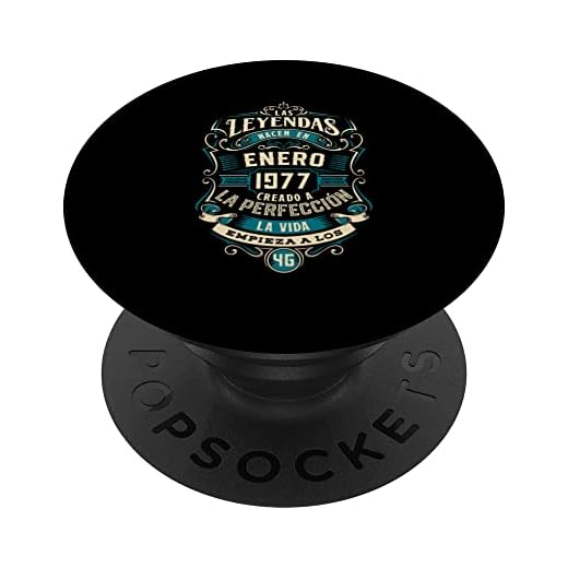 Leyendas 46 Cumpleaños 2023 Nacidos En Enero De 1977 PopSockets PopGrip Intercambiable