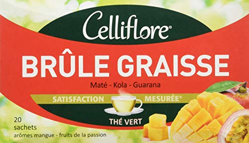 CELLIFLORE - Thé Brule Graisse - A Base de Maté/Kola/Guarana - 20 Sachets