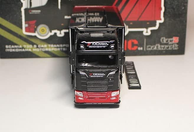 GCD 1:64 Scania S730 Eurocopter Transparent Van Diecast Model – YX car model 限定品MC 1/64 Scania S 730 Enclosed Double Deck tow trucks トラック 全金属 S