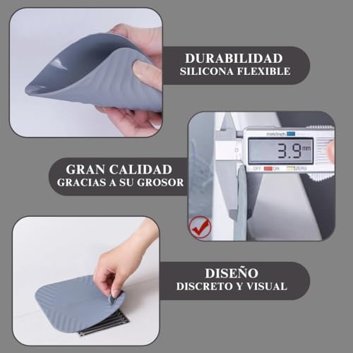 Miniatura 6 de Pack De 2 Unidades - Tapa De Silicona Para Desagüe Ducha - Tapón Para Bañera, Ducha O Cocina - Evita Malos Olores O Cucarachas - 15 Centímetros.