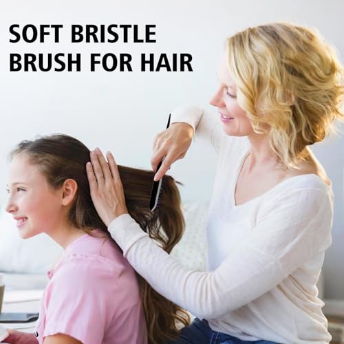 3 Pieces Hair Styling Set: Teasing Brush, Rat Tail Comb, Edge Brush for Combing, Slicking Women's Hair - Image 7