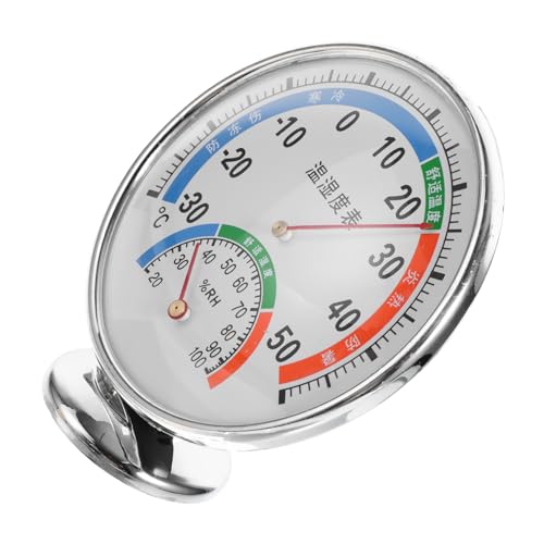 Happyyami Terrarium Thermometers Reptile Humidity Gauge Mountable Dual Gauge for Easy Monitoring